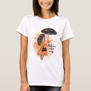 Camiseta Autumn Vibes Só Cai Na Moda