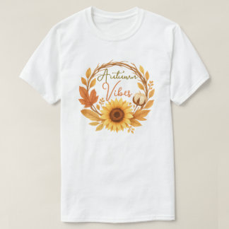Camiseta Autumn Vibes Sunflower