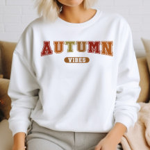 Autumn Vibes Trendy Fall Varsity