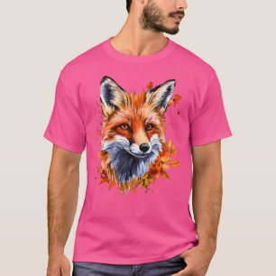 Camiseta Autumn Watercolor Fox