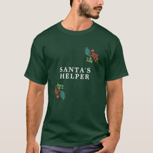 Camiseta Auxiliar Botânico do Papai Noel Férias Natal