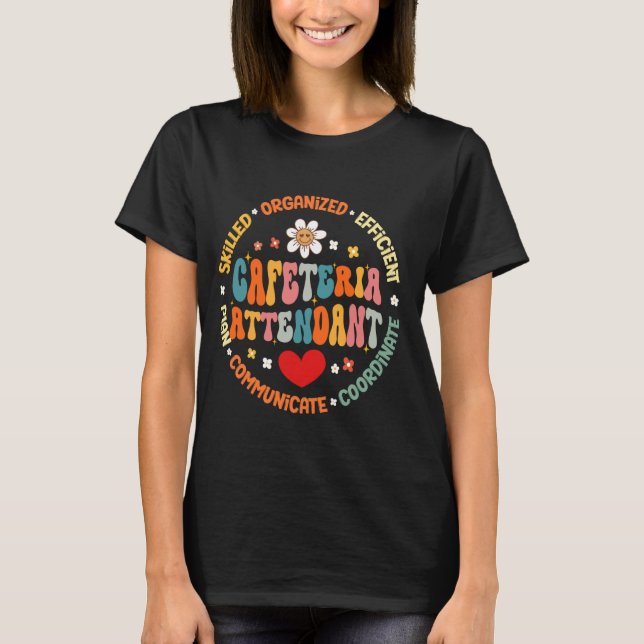 Camiseta Auxiliar da Crew Cafeteria dos Serviços de comidas (Frente)