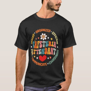 Camiseta Auxiliar da Crew Cafeteria dos Serviços de comidas