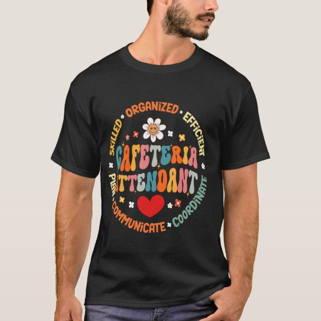 Camiseta Auxiliar da Crew Cafeteria dos Serviços de comidas (Frente)
