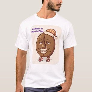 Camiseta Auxiliar de Cafeína do Feijão Sonolento - Impulso