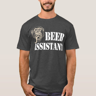 Camiseta Auxiliar de Cerveja de Macaco-Gás