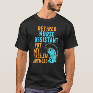 Camiseta Auxiliar de Enfermagem Aposentado Pescando Aposen