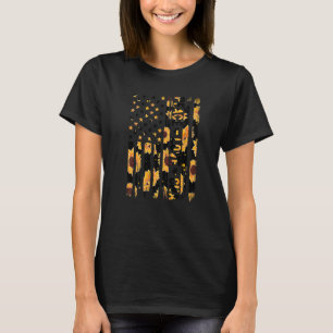 Camiseta Auxiliar de Enfermagem Certificado Bandeira dos EU