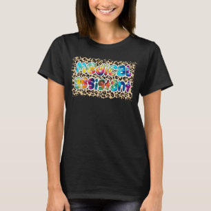 Camiseta Auxiliar Médico Corante de Vida Leopard