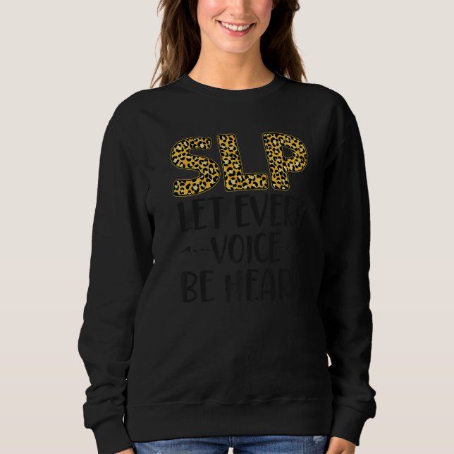 Camiseta Auxiliar Terapêutico de Discurso SLP Leopard Che (Frente)