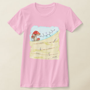 Camiseta Ava soletrada por aminoácidos, mulher fina Tee