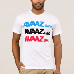 Camiseta Avaaz - cor 3 dianteira, Pangea & parte traseira