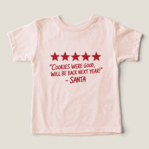 Camiseta Avaliação 5 Estrelas do Papai Noel - Design de Nat