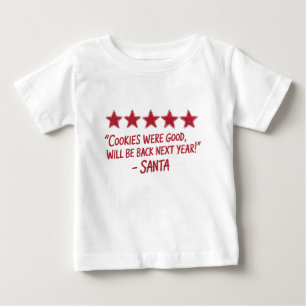 Camiseta Avaliação 5 Estrelas do Papai Noel - Design de Nat