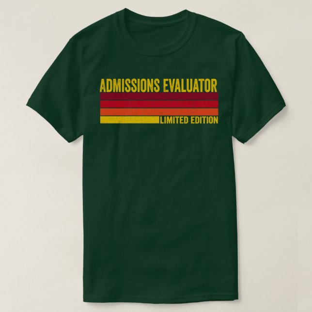 Camiseta Avaliador de Admissões (Frente do Design)
