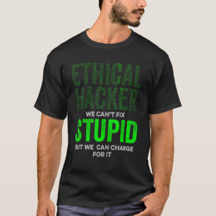 Camiseta Avaliador de Caneta de segurança cibernética do ha
