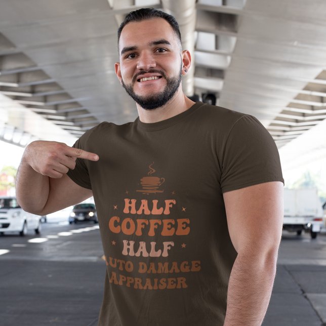 Camiseta Avaliador de Danos Automáticos de Meio Café (Criador carregado)