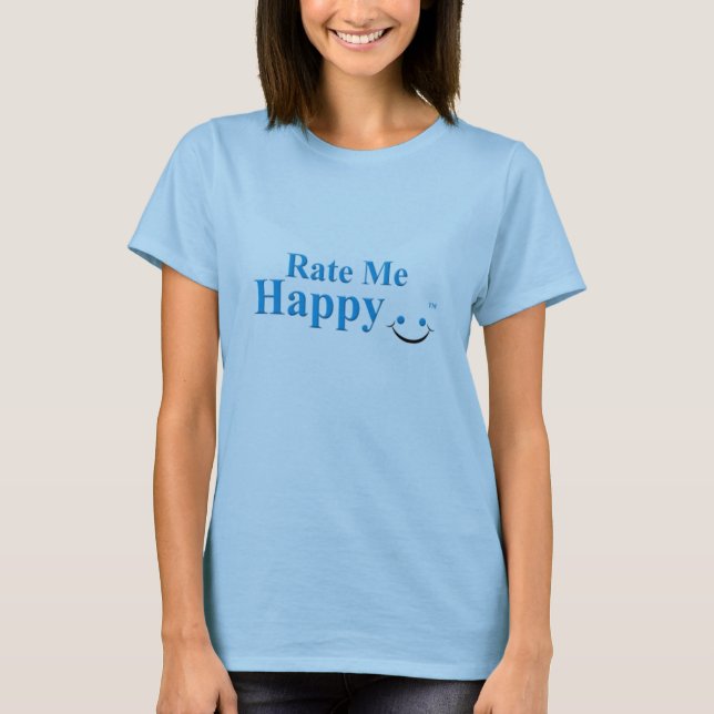 Camiseta Avalie-me feliz (Frente)