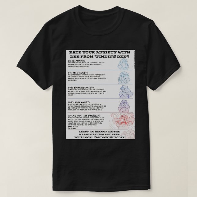 Camiseta Avalie sua ANSIEDADE (Frente do Design)
