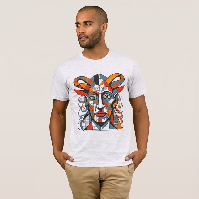 Camiseta Avant-Garde Demonios: Libere Sua Bolsa Interna (Frente Completa)