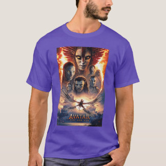 Camiseta Avatar Fogo e Cinza Cartaz Oficial do Filme