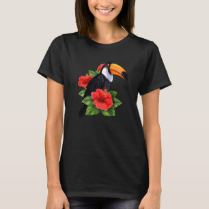 Camiseta Ave da Floresta Tropical Animal Exótico Tucano Flo