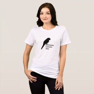 Camiseta Ave de Apoio Emocional Design Divertido para Dono