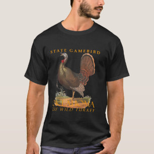 Camiseta Ave de caça do território de Oklahoma O peru selva