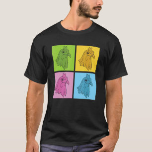 Camiseta Ave de Criação de Aves Animal  Fazendeiro Pop Art 