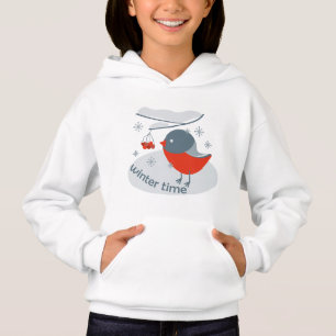 Camiseta Ave-de-toucinho e bagas-de-corda-vermelha
