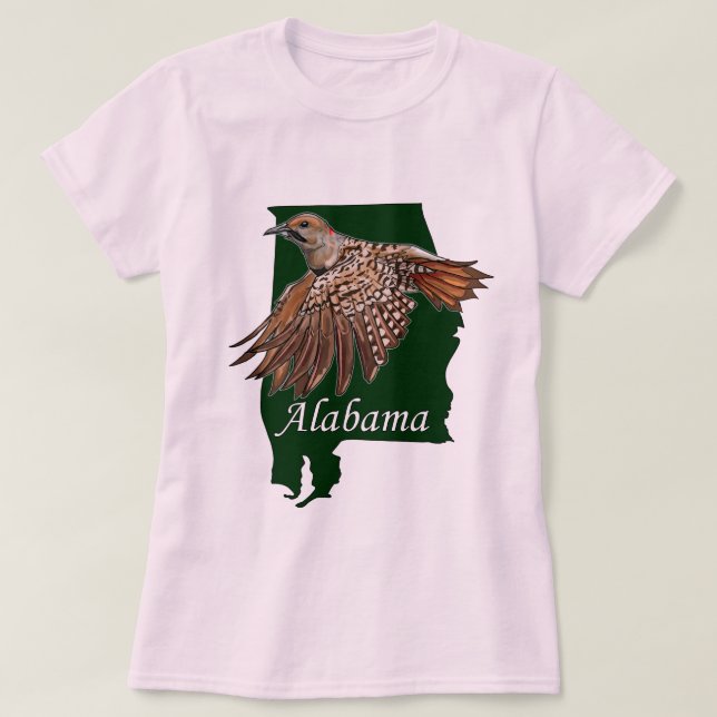 Camiseta Ave do estado do Alabama (Frente do Design)
