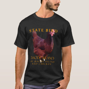 Camiseta Ave do Território de Rhode Island O Galo Rhode Isl