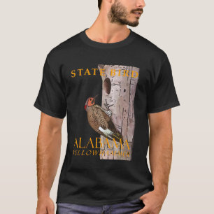 Camiseta Ave do Território do Alabama O Pica-Pau-Amarelo