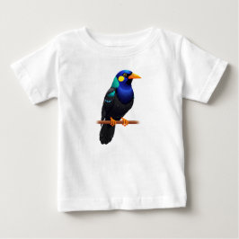 Camiseta Ave Exótica Multicolorida