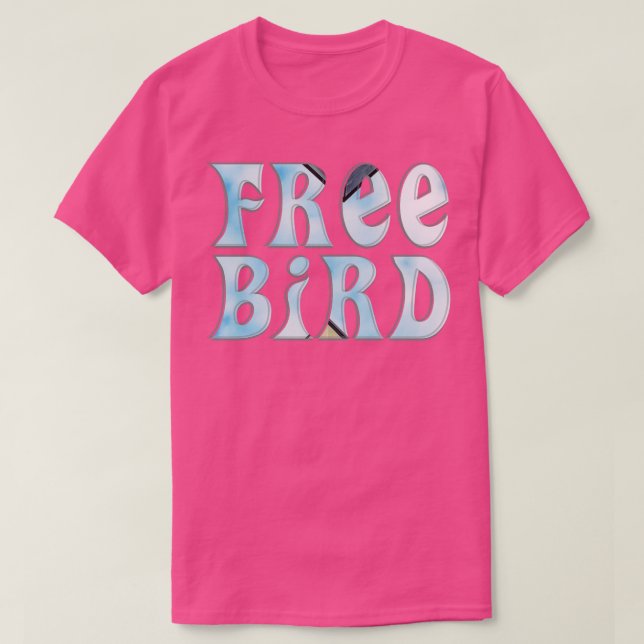 Camiseta ave livre (Frente do Design)
