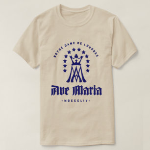 CAMISETA AVE MARIA NOTRE DAME DE LOURDES