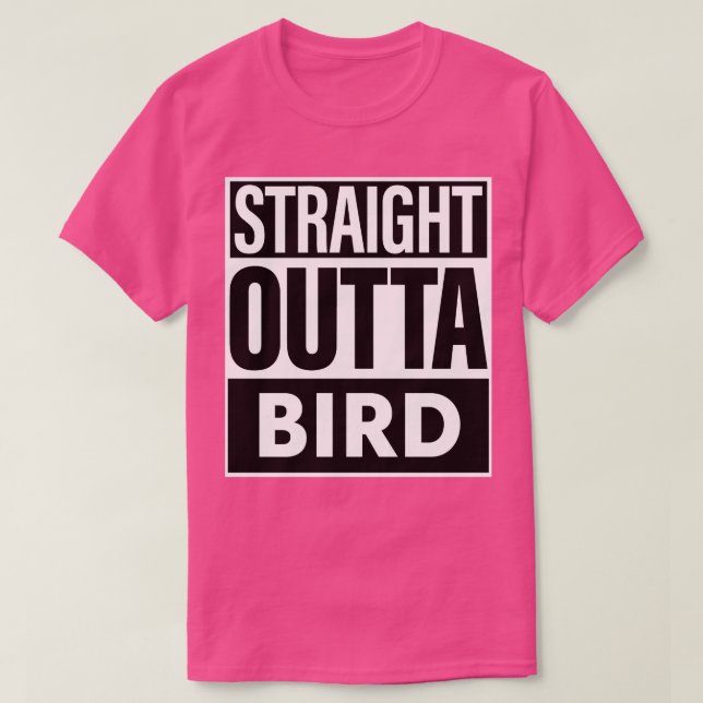 Camiseta Ave Name Hetero Outta Bird (Frente do Design)