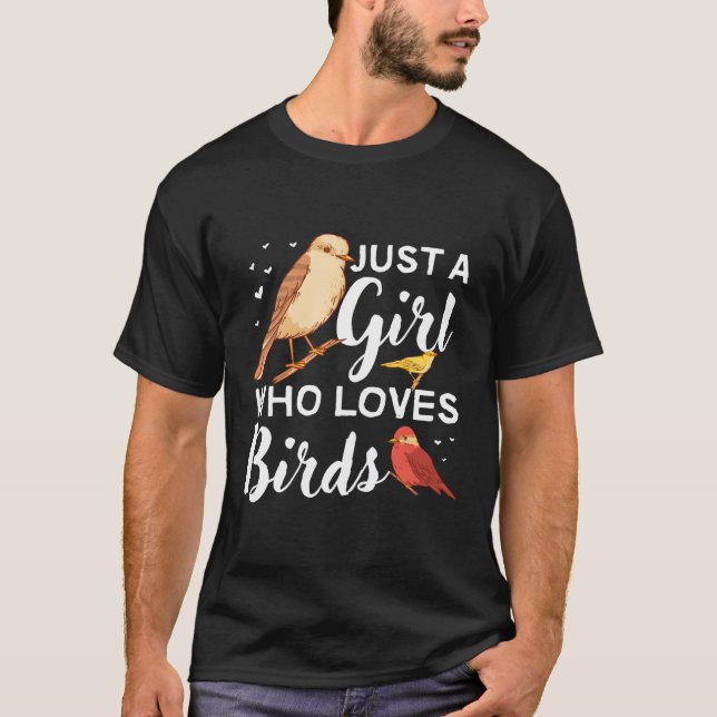 Camiseta Ave Observando A Aves De Vigilância (Frente)