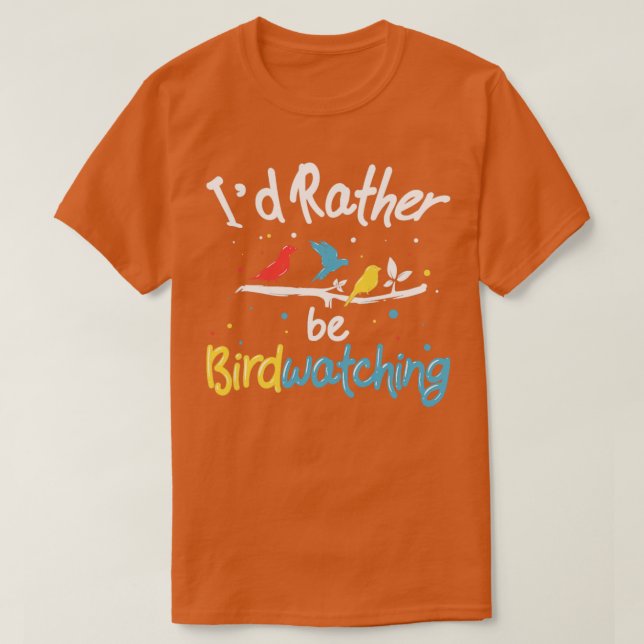 Camiseta Ave Observando Aves Observando Nerd de Aves (Frente do Design)