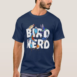 Camiseta Ave Observando Design de Ornitólogo para um Nerd d