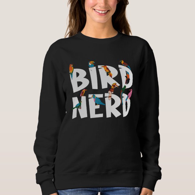 Camiseta Ave Observando Pássaros Nerd Observando Pássaros A (Frente)