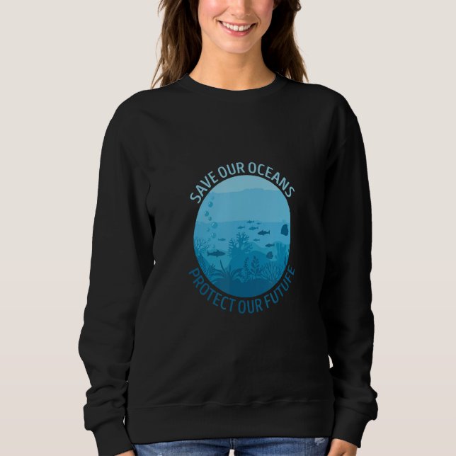 Camiseta Ave Ours Oceans Protect Our Future Earth Planet Wa (Frente)