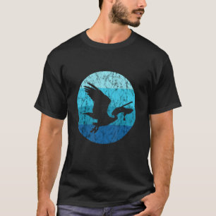 Camiseta Ave Pelicano Vintage Retro Peixe Caça Tropical Ave