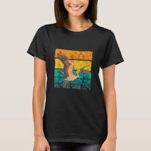Camiseta Ave Pelicano Vintage Retro Peixe Caça Tropical Pas