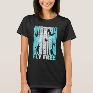 Camiseta Ave-Trabalho de arte de-Voo Livre de Aves