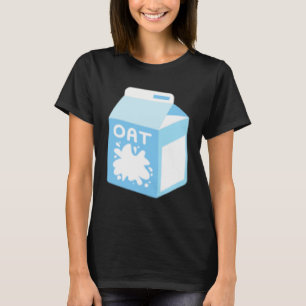 Camiseta Aveia Leite Cartonagem Café da Manhã Comida Vegan