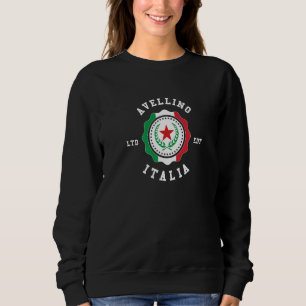 Camiseta Avellino Itália Insígnia Bandeira Antiga