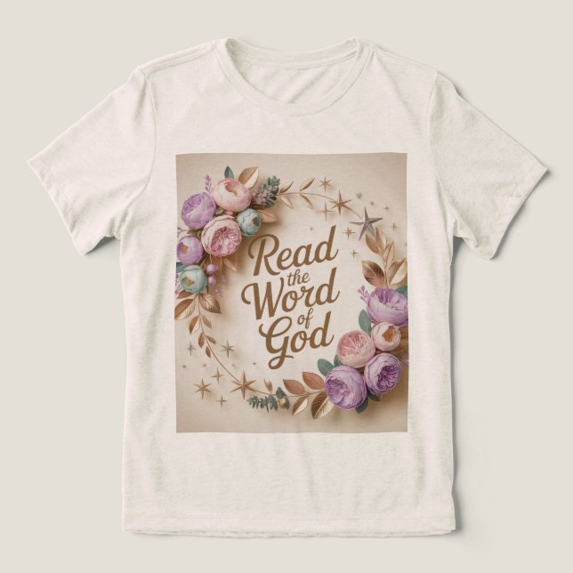 Camiseta Avena Leia A Palavra De Deus  (Design frontal)