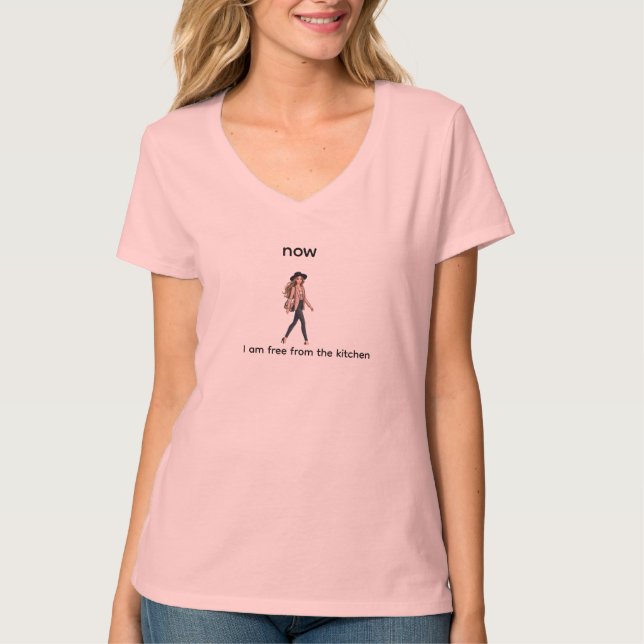 Camiseta avental de cozinha POD designando (Frente)