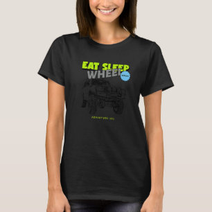 Camiseta Aventura 101 Coma Dormir Roda Repita 80 Série Cru